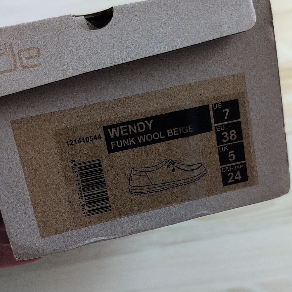 Hey Dude Wendy Funk Wool Beige Shoes